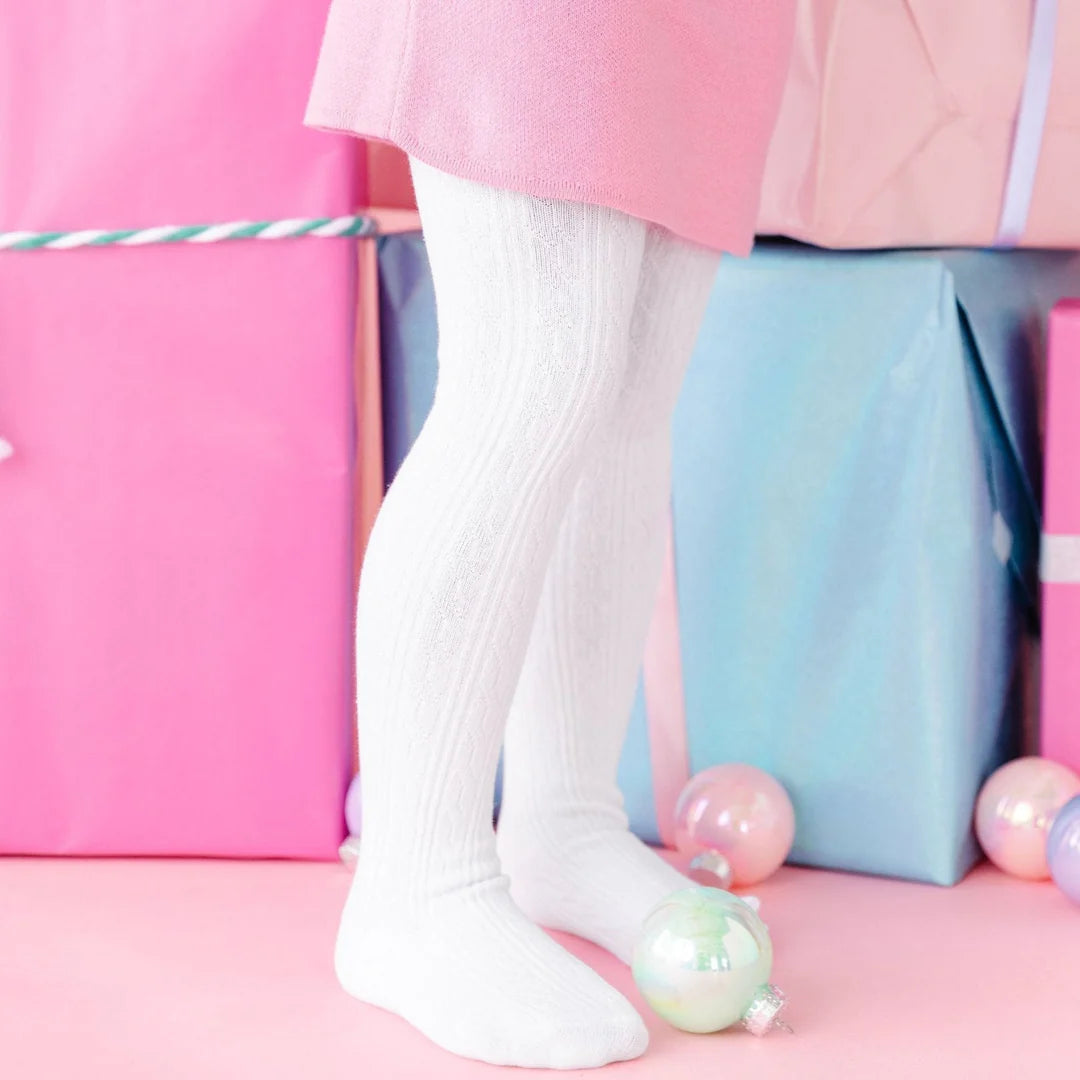 White Knit Tights- LSC