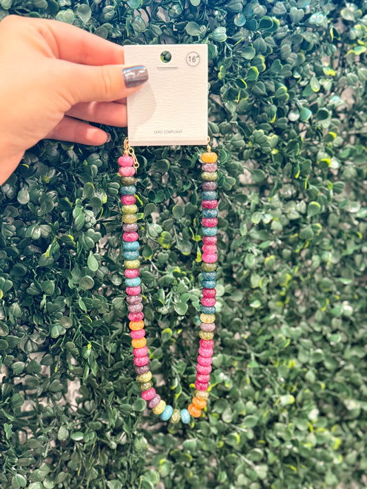 Deep Colors Chunk Necklace