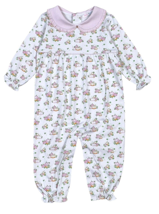 Pink Pumpkin Romper- Baby Loren