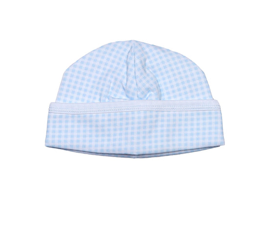 Baby Loren blue gingham hat