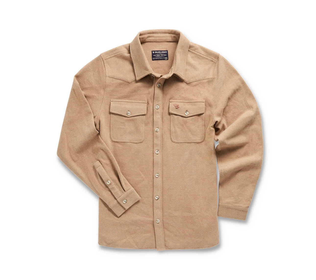 Austin Shirts - LS - Khaki Burlebo
