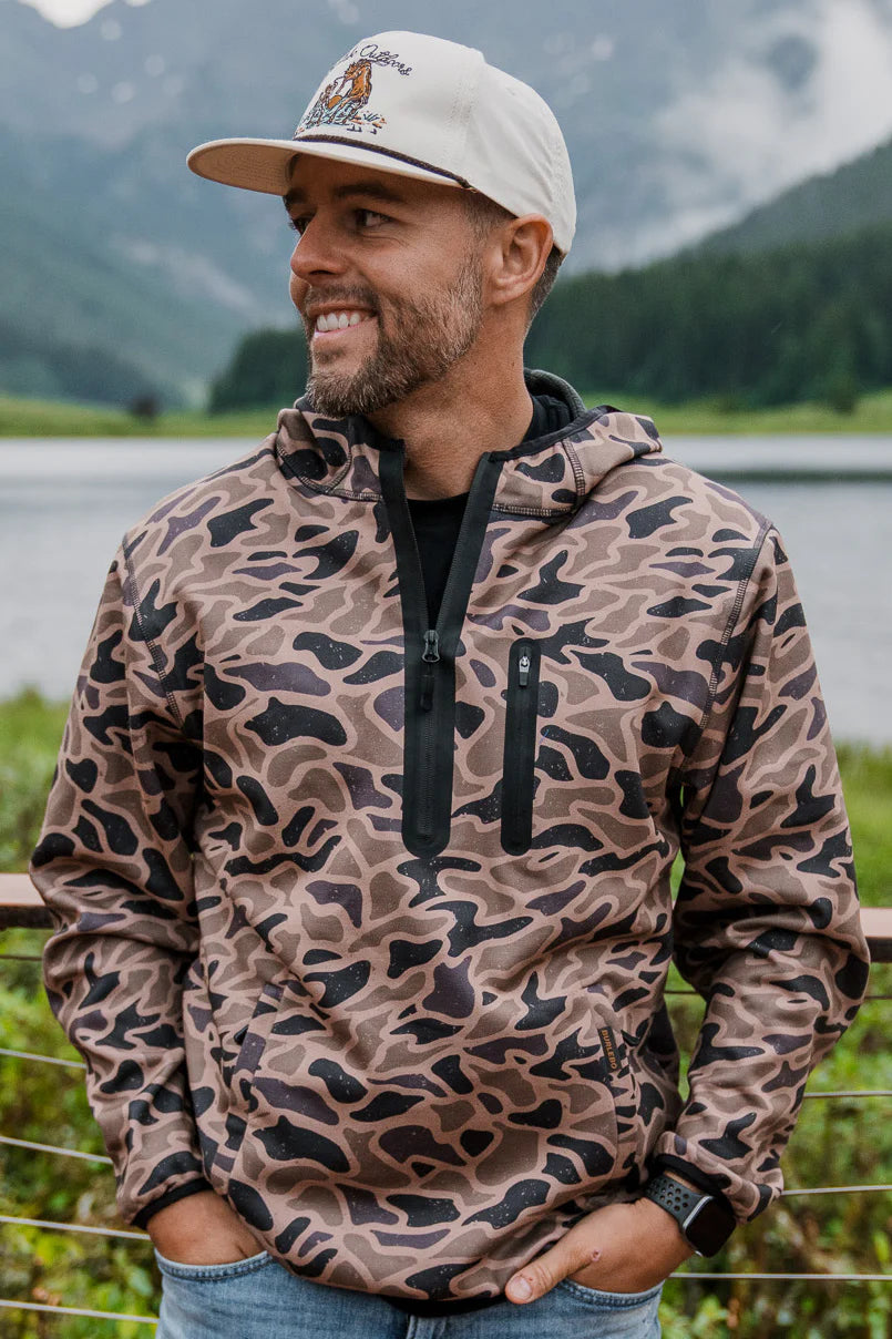 Duke tech pullover gauge camo