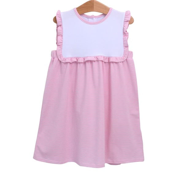 Alice dress light pink stripe