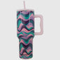 Pink swirl tumbler