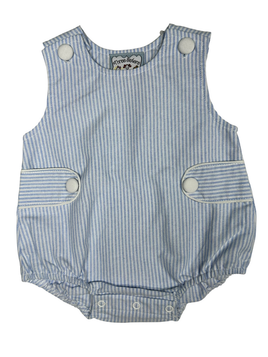 Blue stripe boy bubble
