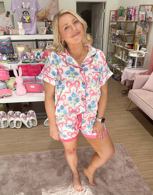Hydrangea Bow PJ Simply Southern