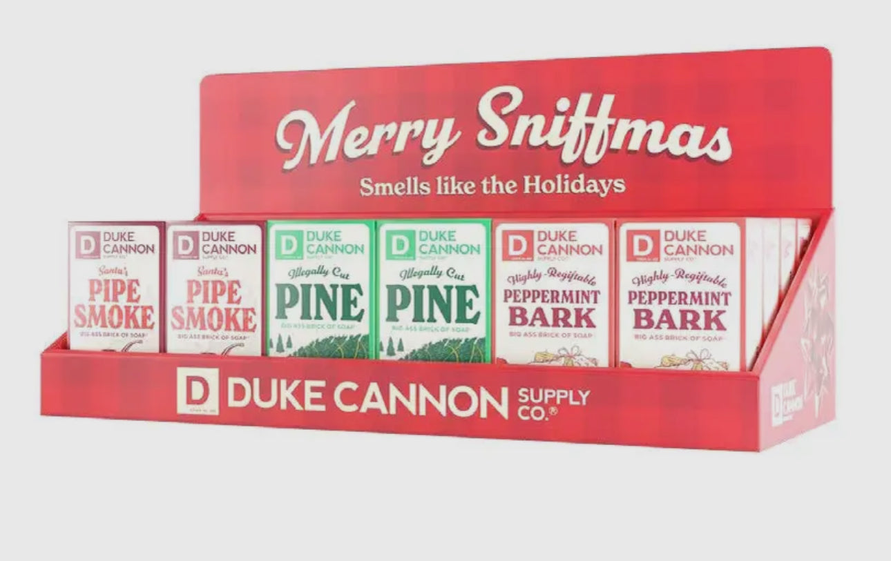 Duke cannon merry sniffmas soap bar