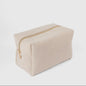 Creme Corduroy Cosmetic Bag- EBD
