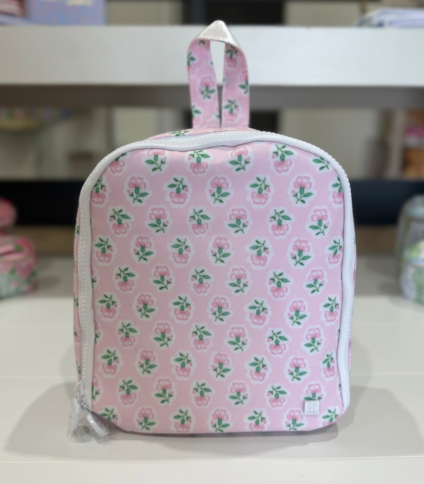 Pink Floral Lunch Box