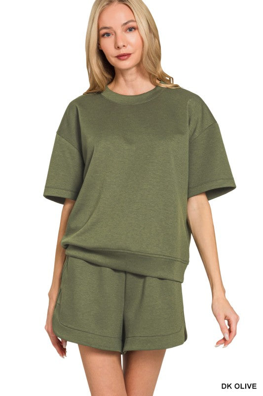 Scuba Short Set- Forest Green