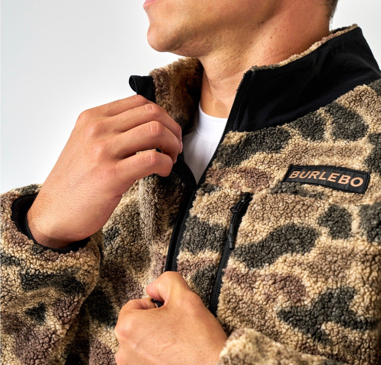 Sherpa - Quarter Zip - Rocky Mountain Camo Burlebo