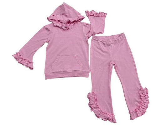 Pink Ruffle Girl Set- Jumping Jolly