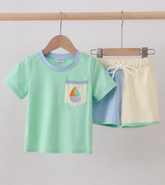 Sail Boat Color Block Set