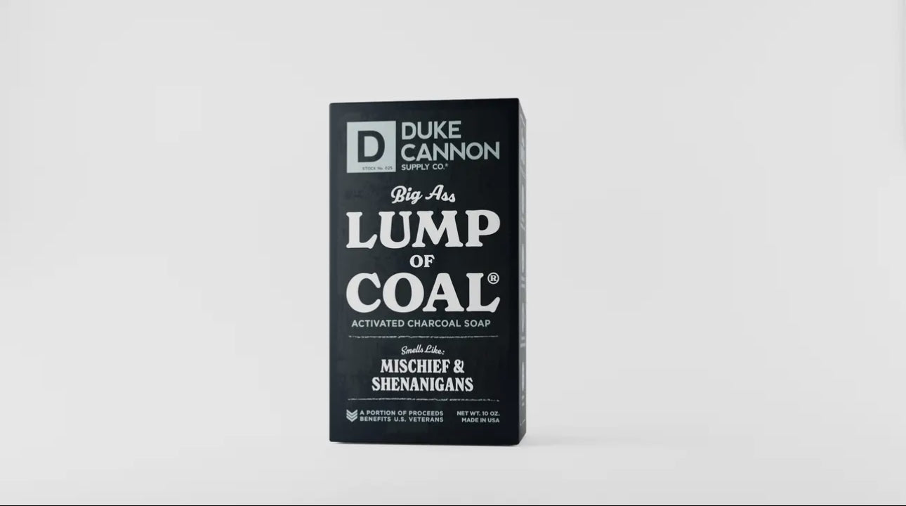 Duke cannon lump of coal soap bar