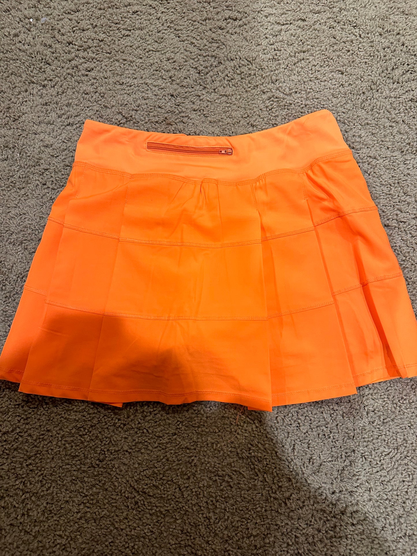 Neon orange skort size M