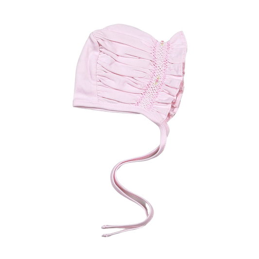 Sally Pink Hand SMK Pima Bonnet