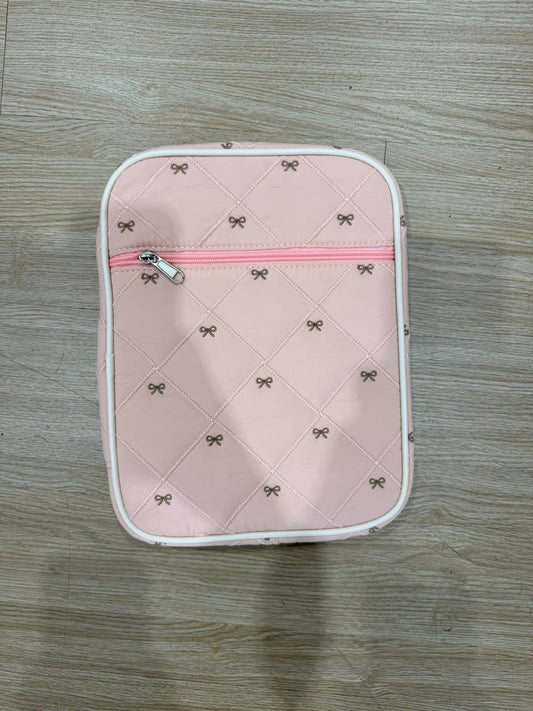 Pink w/ Brown Bows Bible Cover