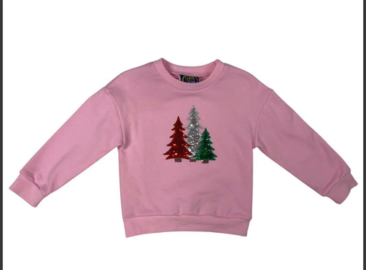 Sparkly Christmas Tree Sweatshirt-EJ