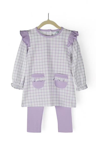 Purple Plaid Set