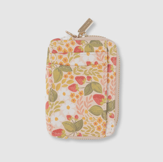 Strawberry Patch Zip Wallet- EBD