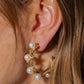 Flower Pearl Hoops - TED