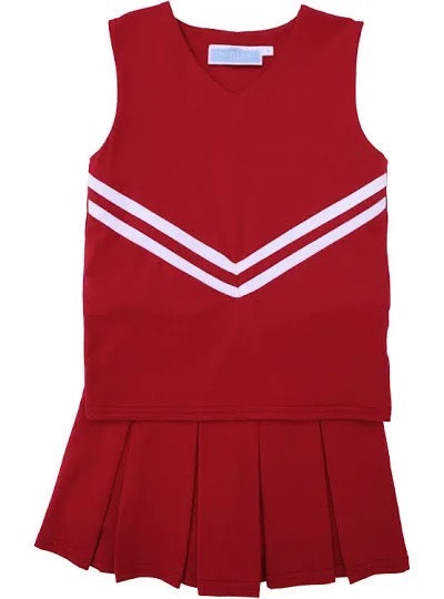 Crimson cheer uniform