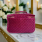 Classic Train Case - Fuchsia Velvet