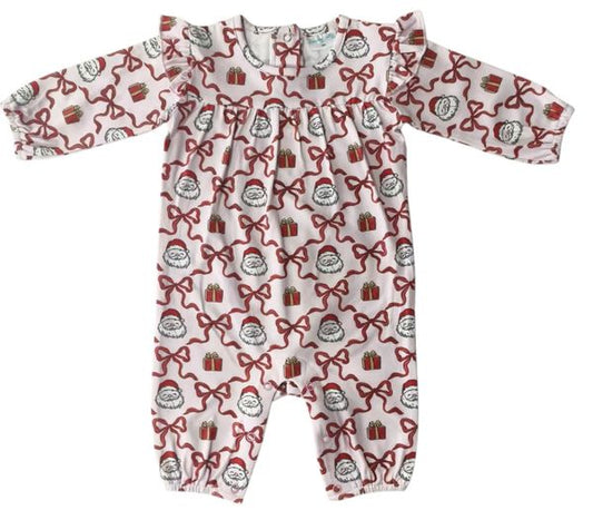 Jolly Gift Girl Romper- Jumping Jolly
