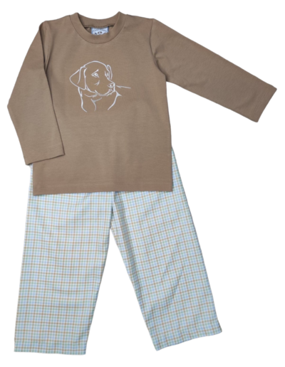 Lab embroidery boys pant set