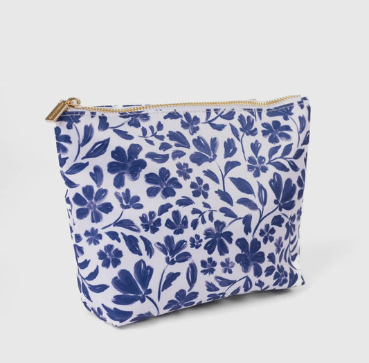 Porcelain Floral Carry All Pouch - EBD