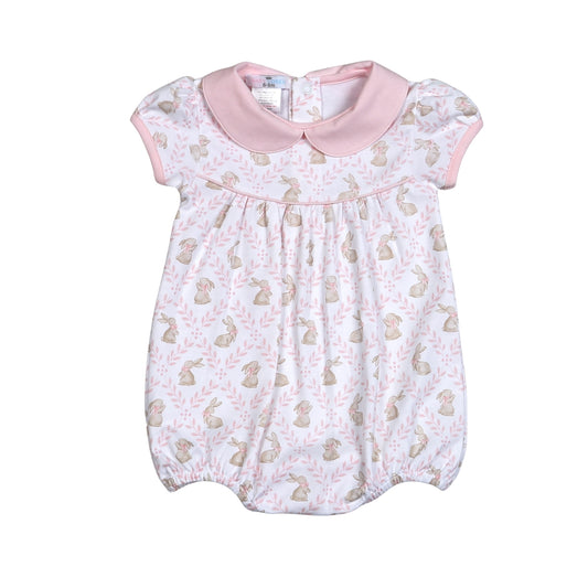 Pink Easter bunny pima bubble