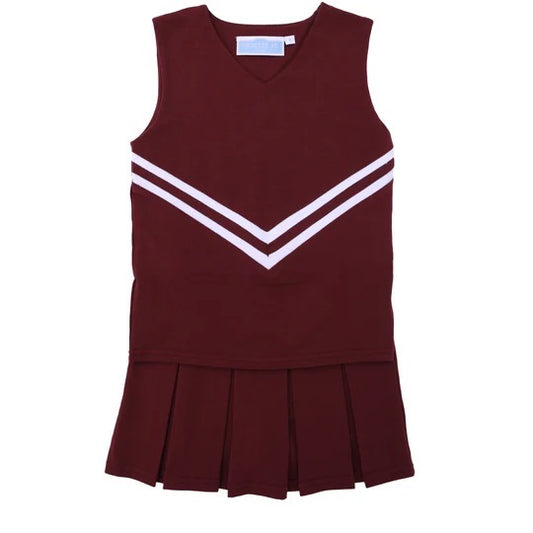 Maroon cheer uniform