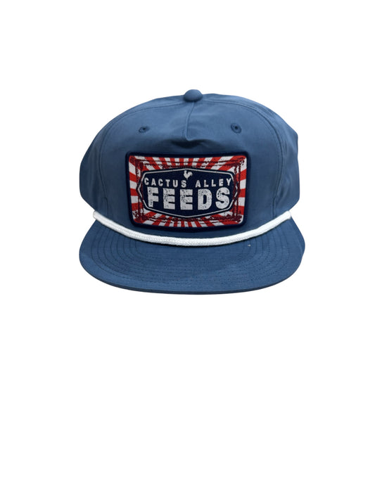 CA Feeds navy/white rope