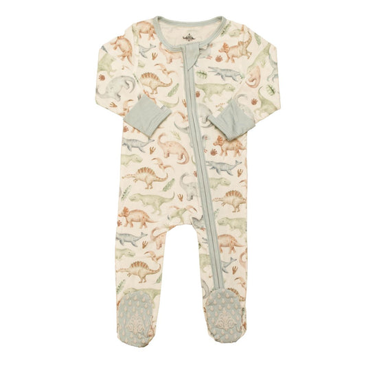 Dino Bamboo Zip PJ- Belle Cher
