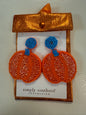 Pumpkin beaded earrings