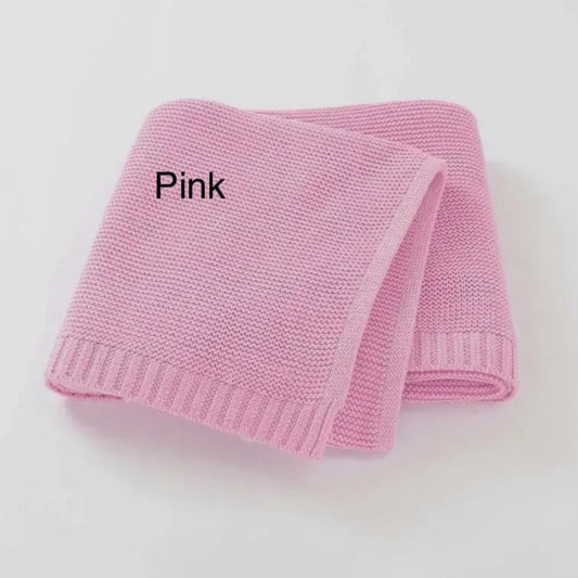 Pink cotton blanket