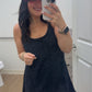 Washed Romper/Dress| Black