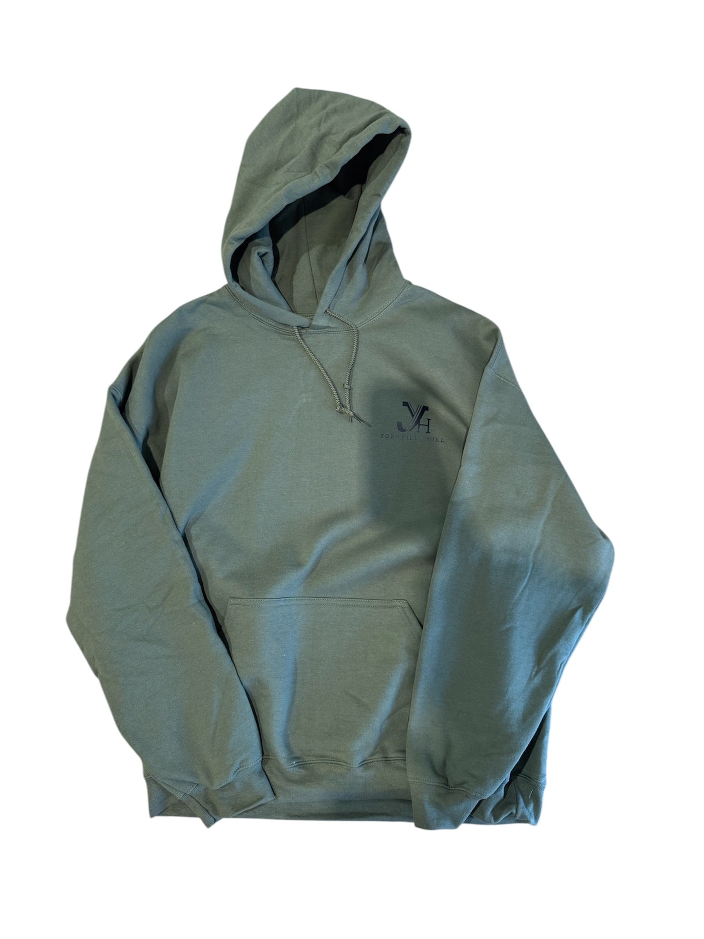 Yorkville Hill green duck hoodie