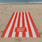 Lulu Mac Beach Towel Red/White