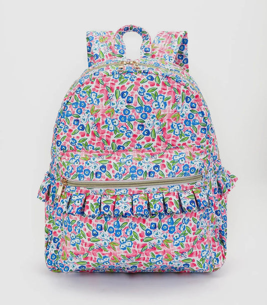 Berry floral backpack