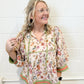 Coral Floral Blouse
