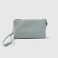 Robin egg blue wristlet and crossbody