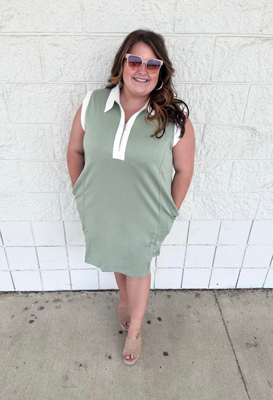 Sage & Ivory Dress