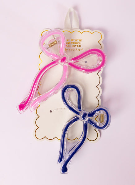 Preppy Bow Clips Simply Southern
