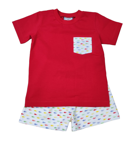 Go fish boy short set