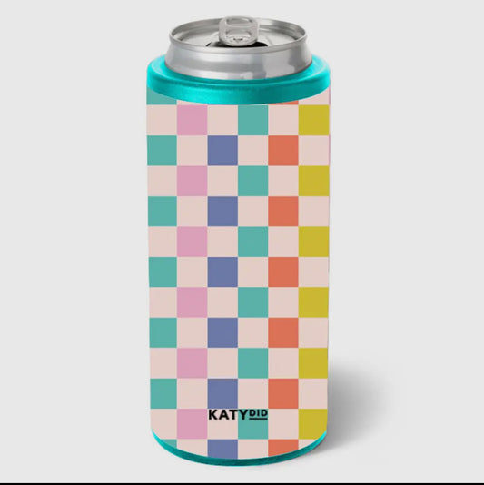 Multi checkered can cooler