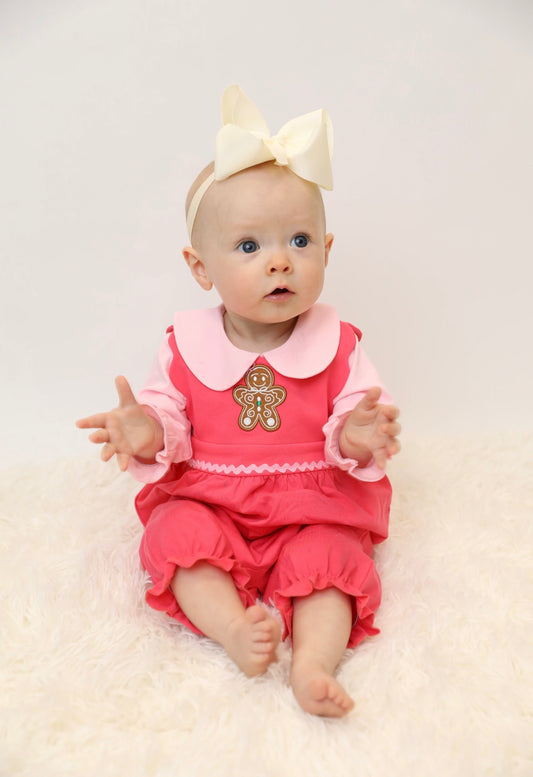 Gingerbread Girl Romper - Jumping Jolly