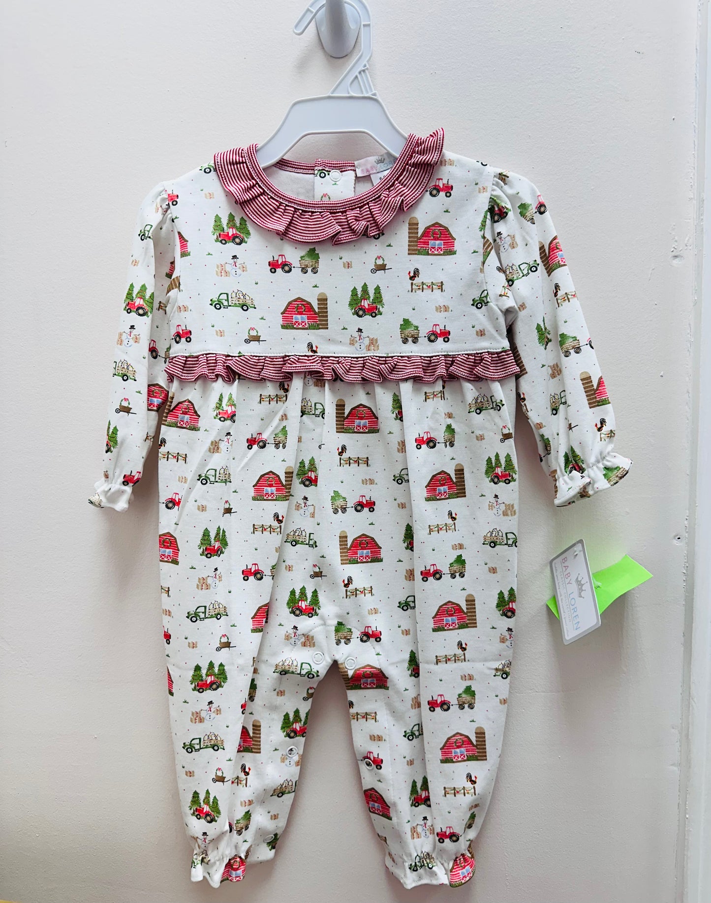 Girl Farm Romper