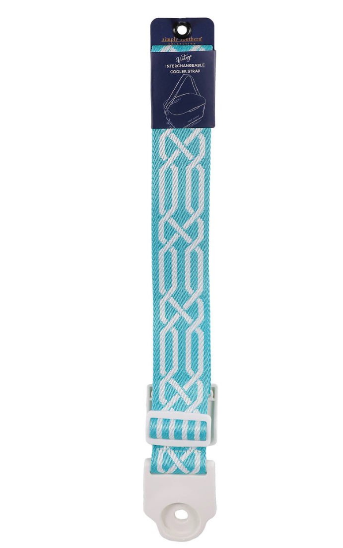 Blue Geo Cooler Strap