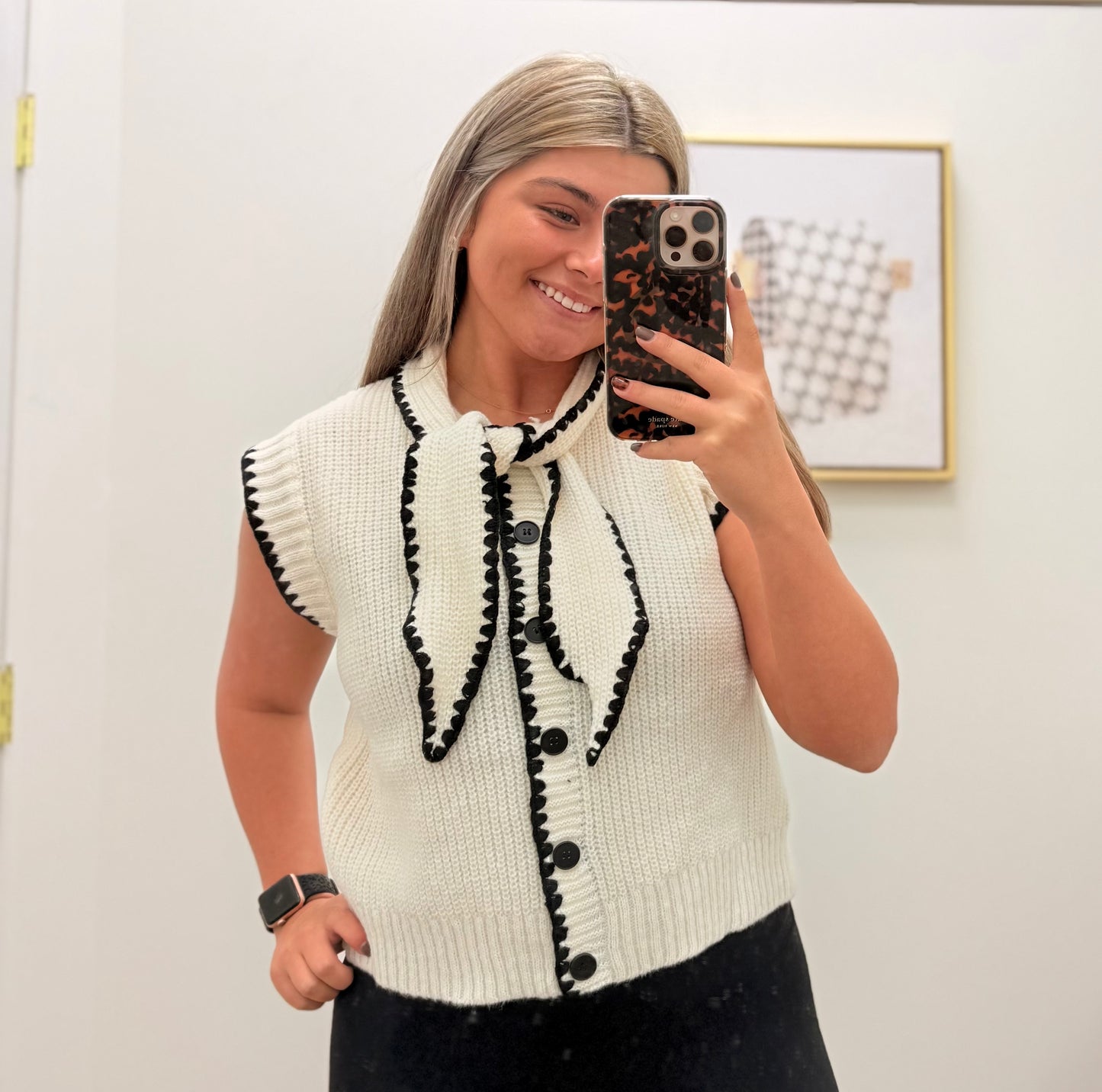 Ivory Crochet Sweater